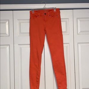 peaches colored jeans